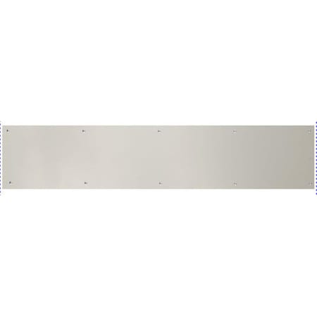 Brass Accents 6 in. x 28 in. Kick Plate Satin Nickel Adhesive Mount A09-P0628-619ADH